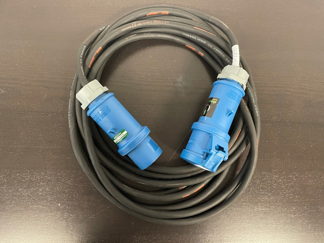 32amp single phase 230v 10m extension cable