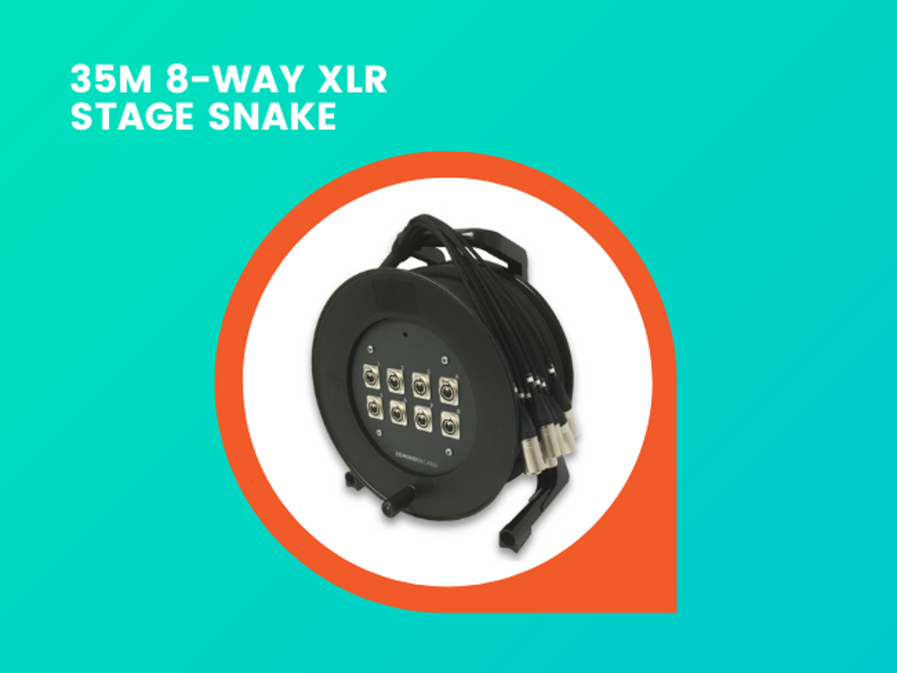 35m 8-way xlr stage snake 