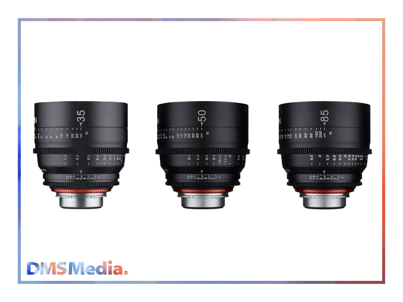 50mm Xeen Primes Samyang XEEN CF Cinema Prime Lens Kit PL+Case