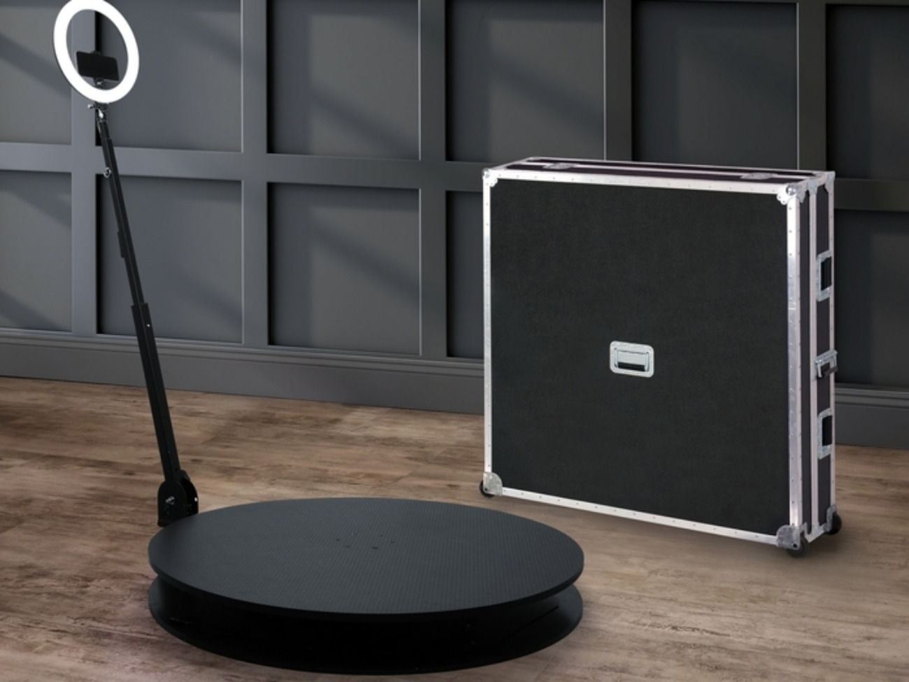 360 photo booth - 4 person with light and power