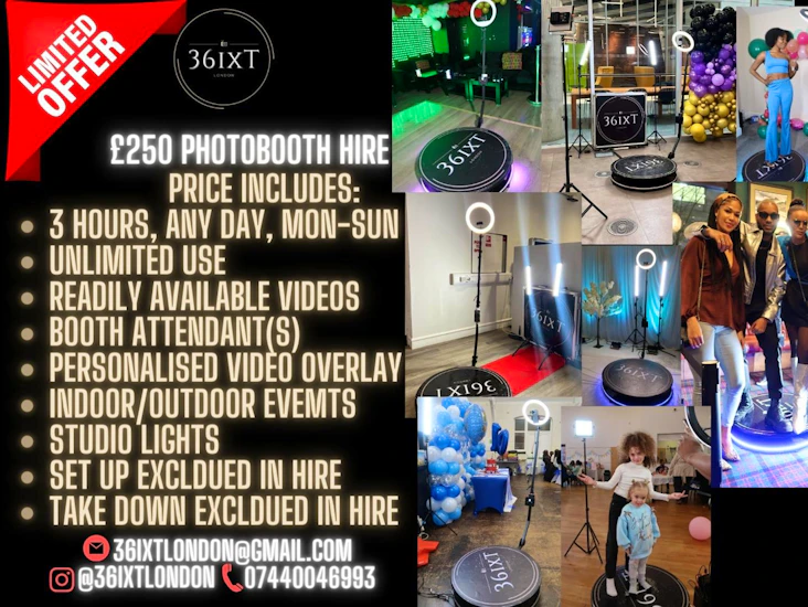 360 photobooth hire | special offer 3 hours