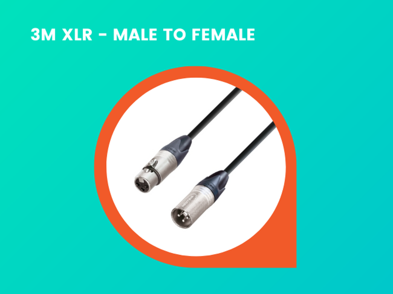 3m xlr - male to female