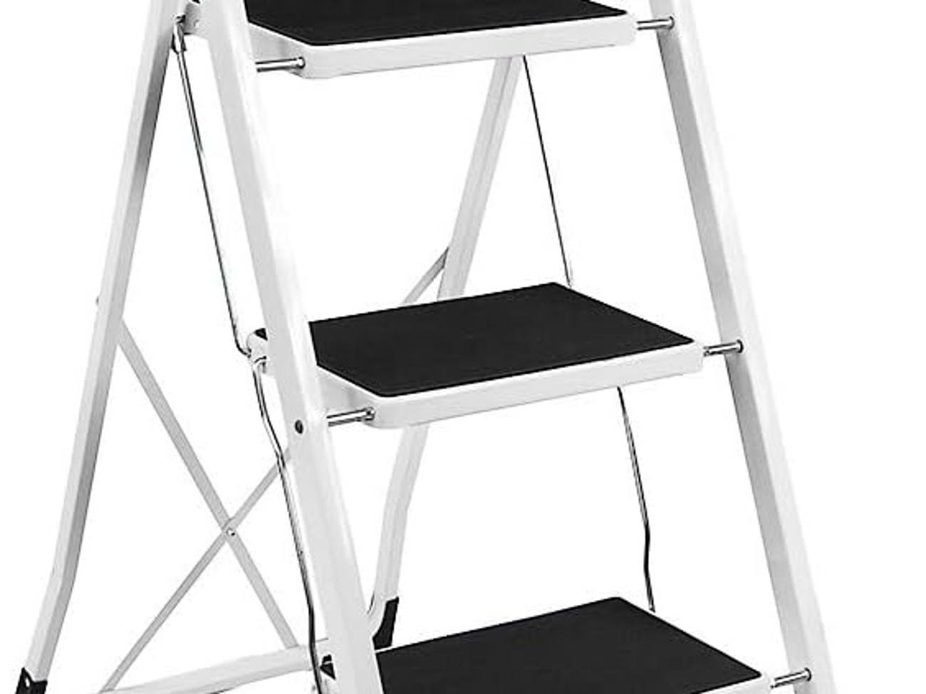 3-step steel portable folding heavy duty ladder 