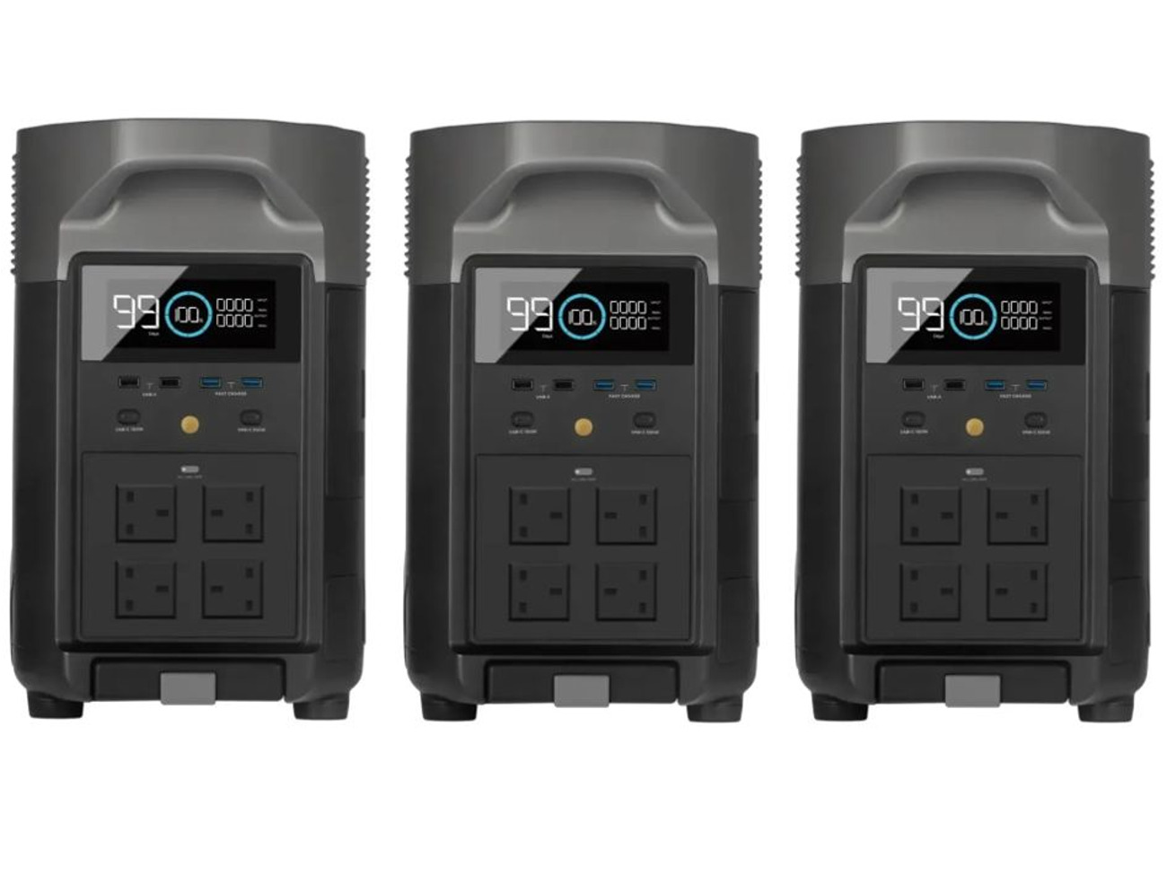 3x 3600w powe gen battery ♻️ no petrol 🔋 10800wh