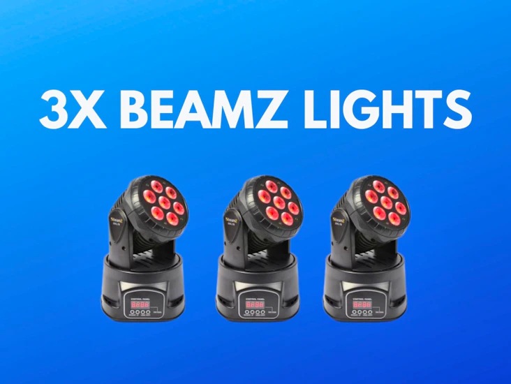 3x beamz moving head 70w