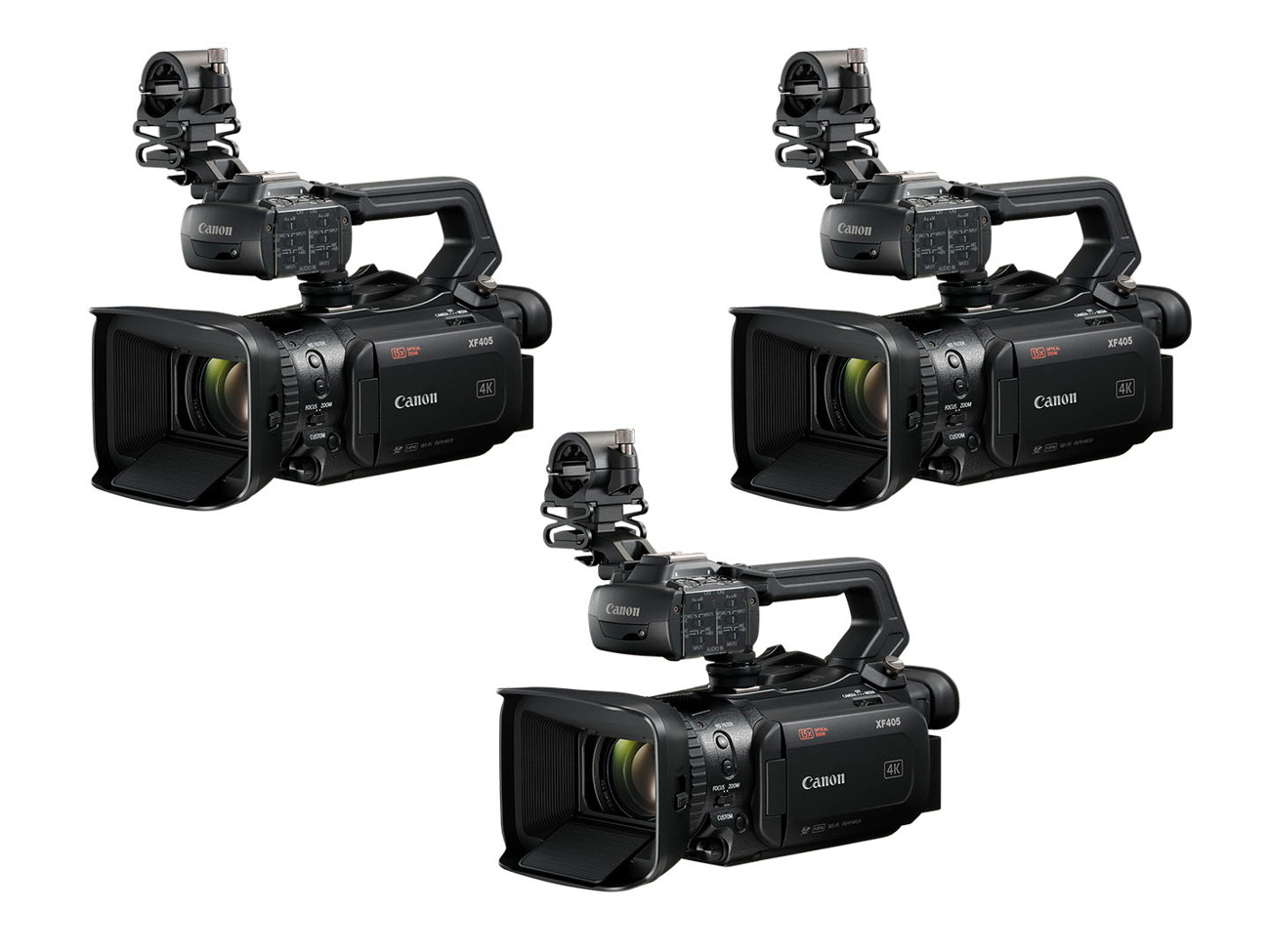 3x canon xf405