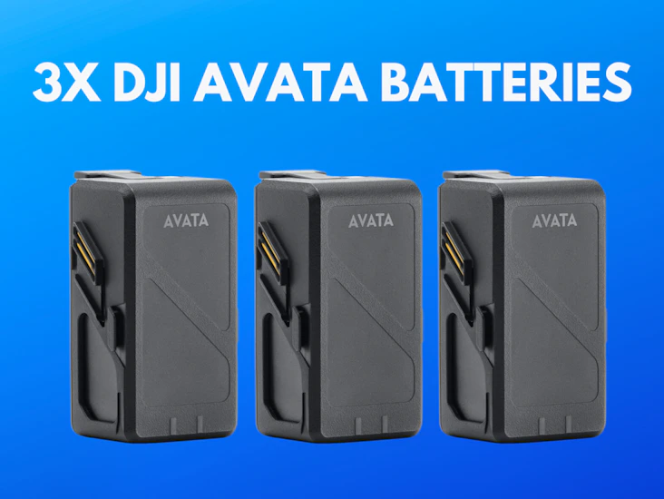 3x dji avata intelligent flight batteries