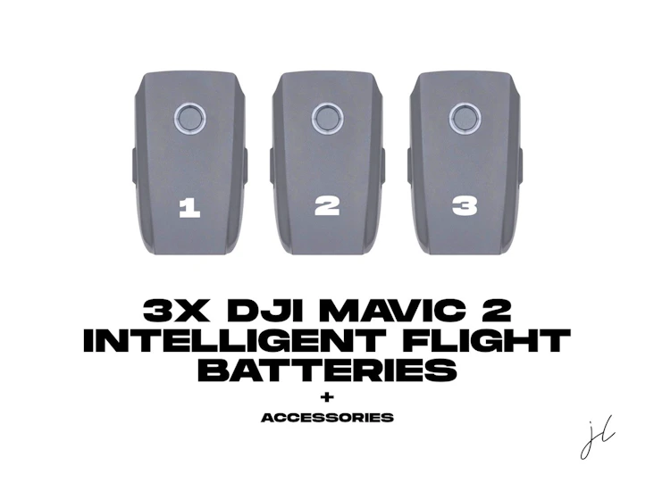 3x dji mavic 2 intelligent flight batteries