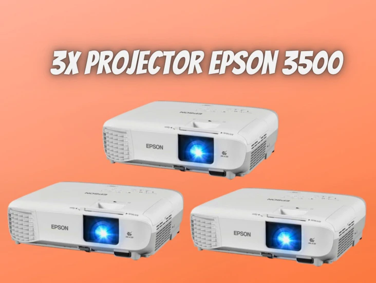 3x epson full hd projector 3500 lumens - home cinema