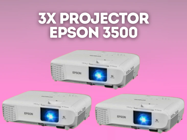 3x epson full hd projector 3500 lumens - home cinema