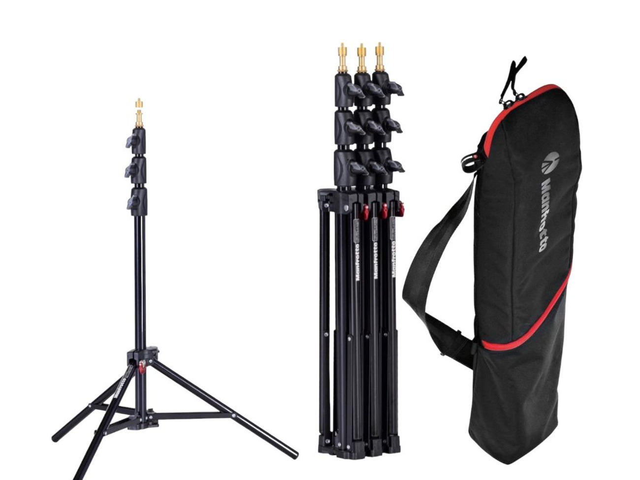 3x manfrotto light stands led profoto grip