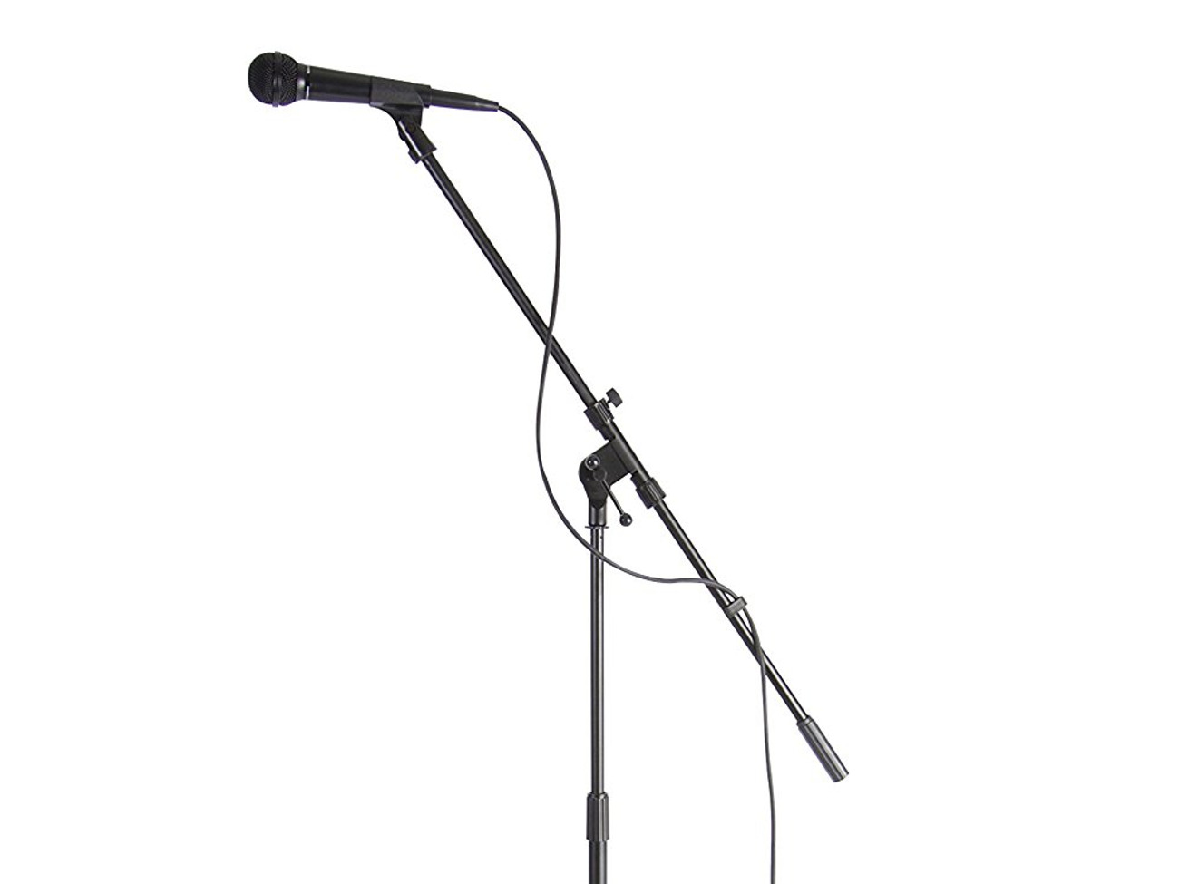 3x mic stands, dynamic microphones and cables