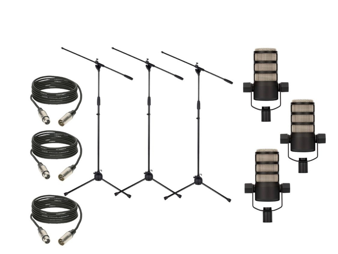 3x microphone stand mic podcast xlr rode zoom h 5 6 arm