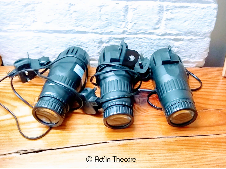 3x qtx 10w led rgbw spotlight light inc remote theatre stage