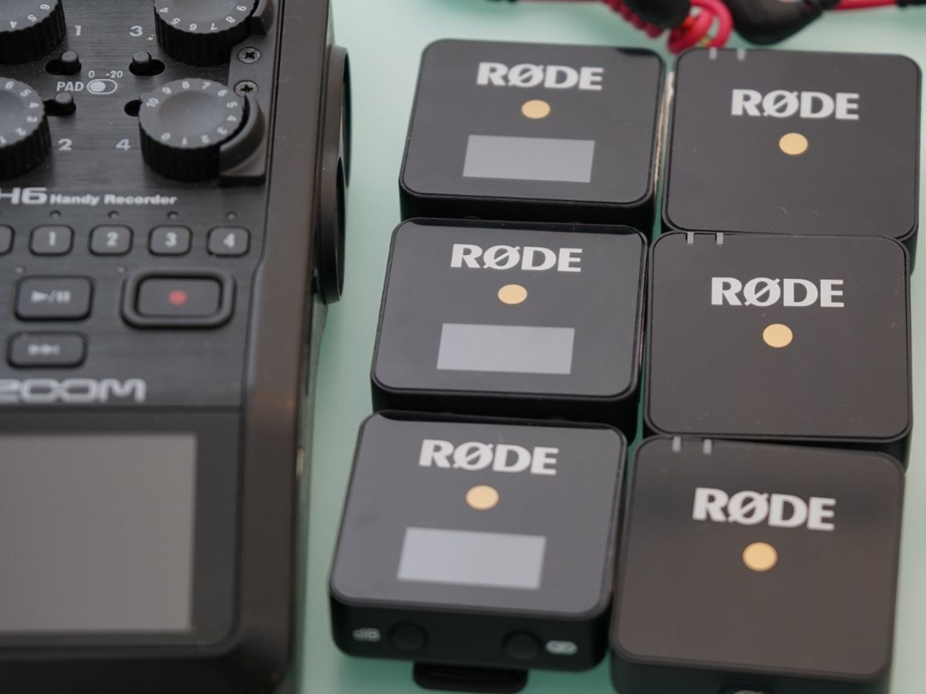 3x radio lav mics - rode filmmaker lapel kits & zoom h6 kit