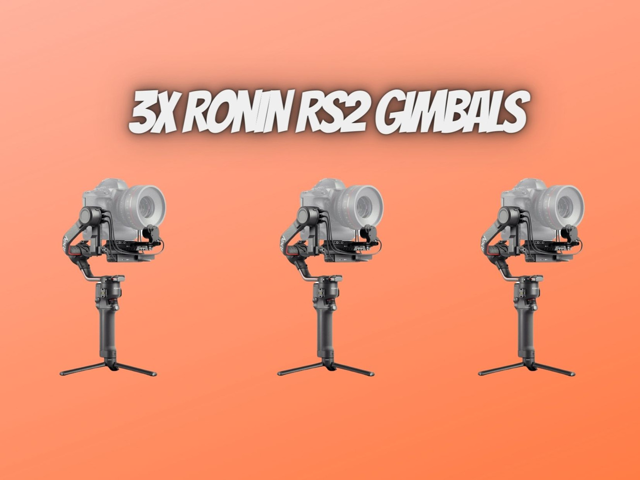 3x ronin rs 2 pro combo - dji ronin rs2