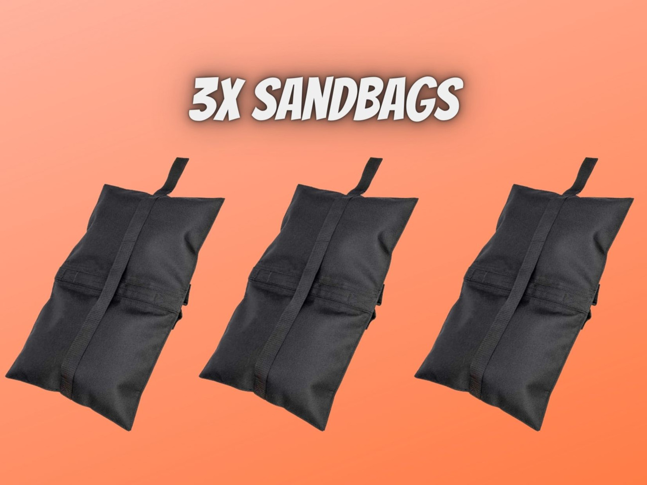 3x sand bags sandbags