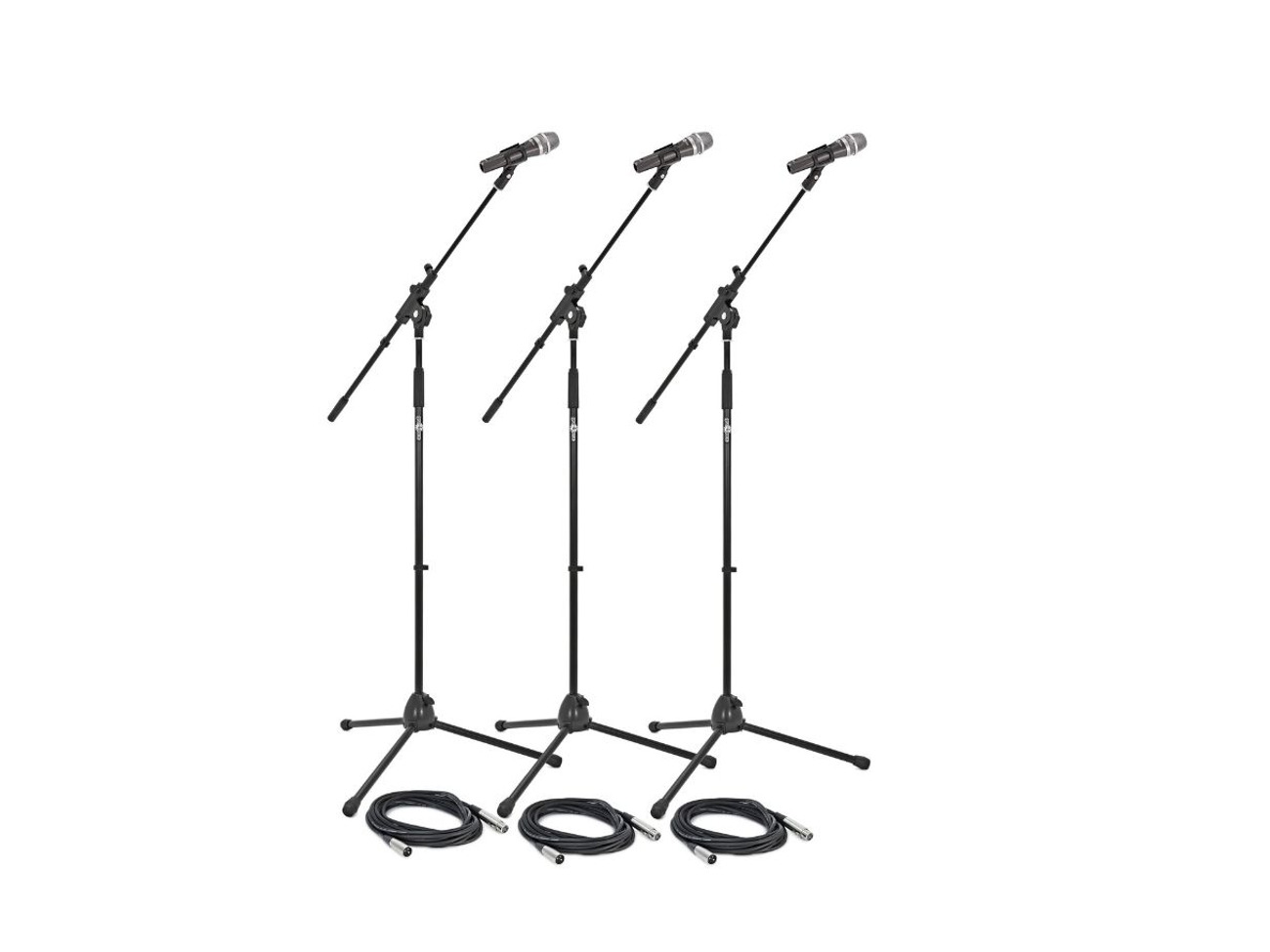 3x shure sm58  microphone + stands and 6m xlr