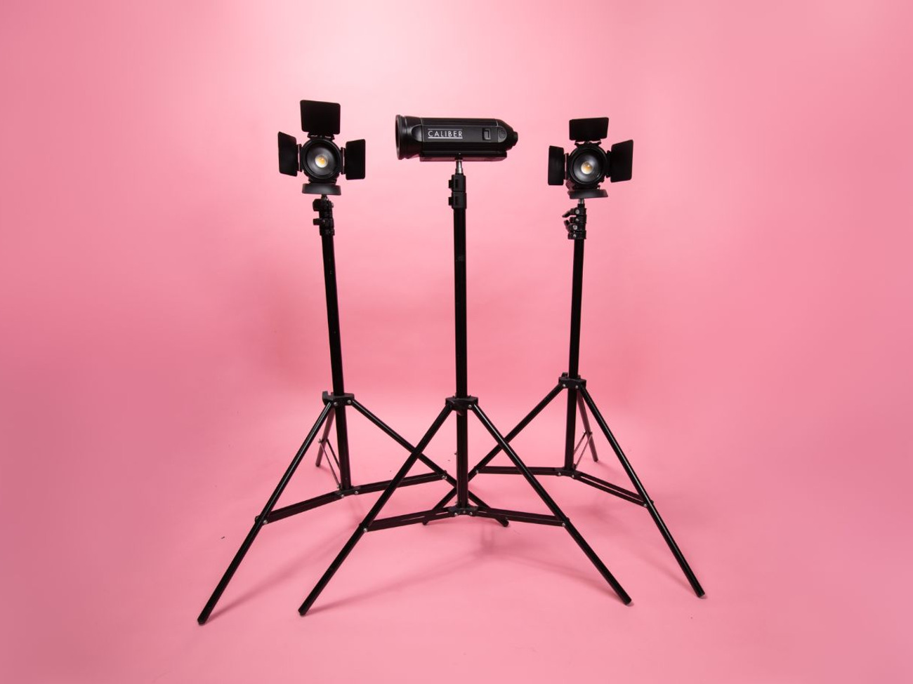 3x video production lights, lightpanels caliber