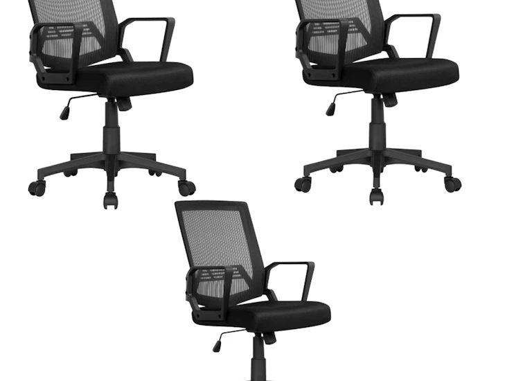 3xexecutive office chair-60 x 63 x (91-101)cm