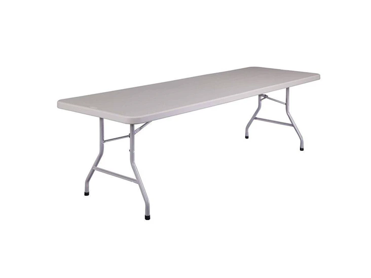 4' by 30" plastic table