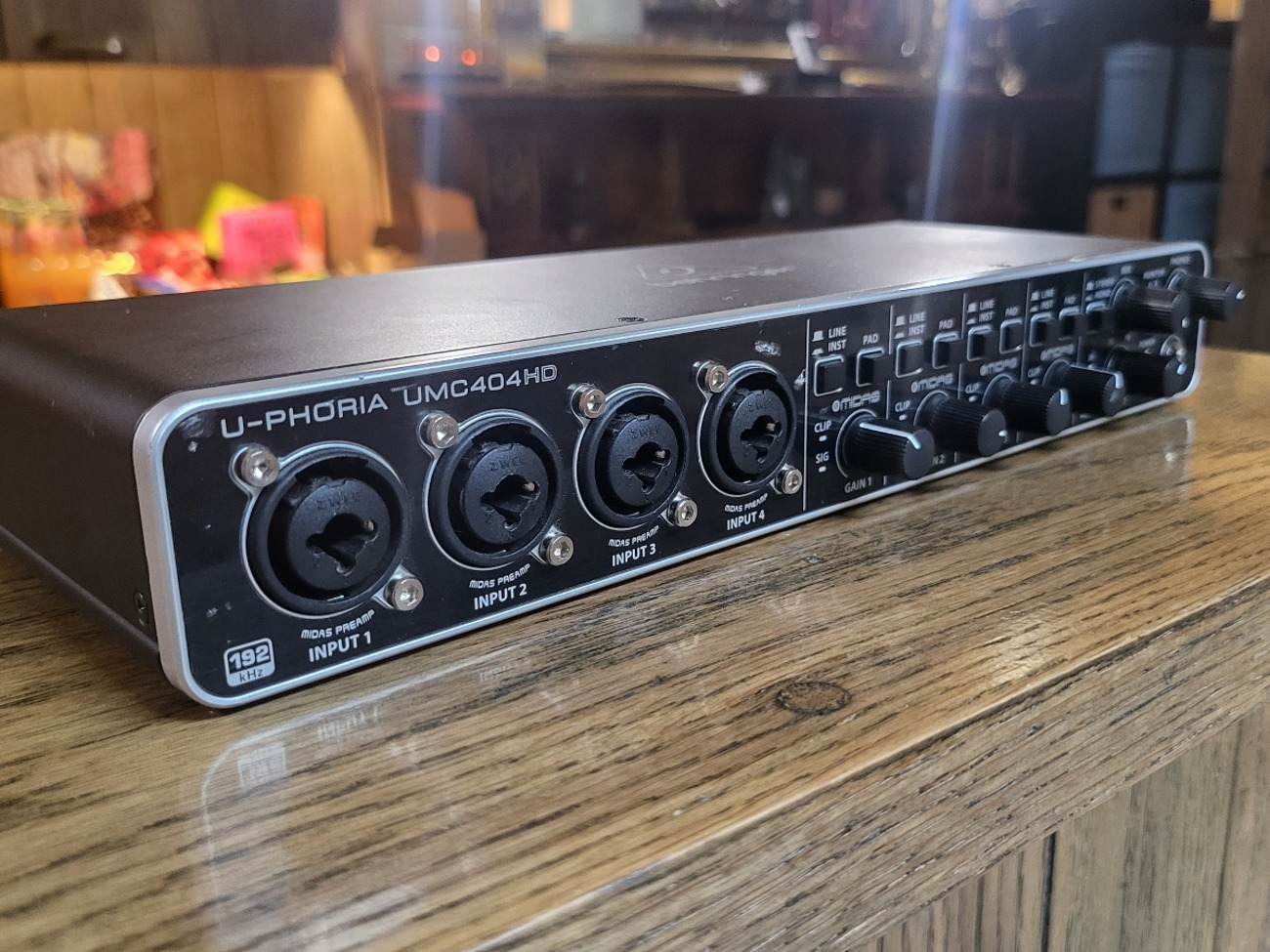 4 channel usb audio interface with midi