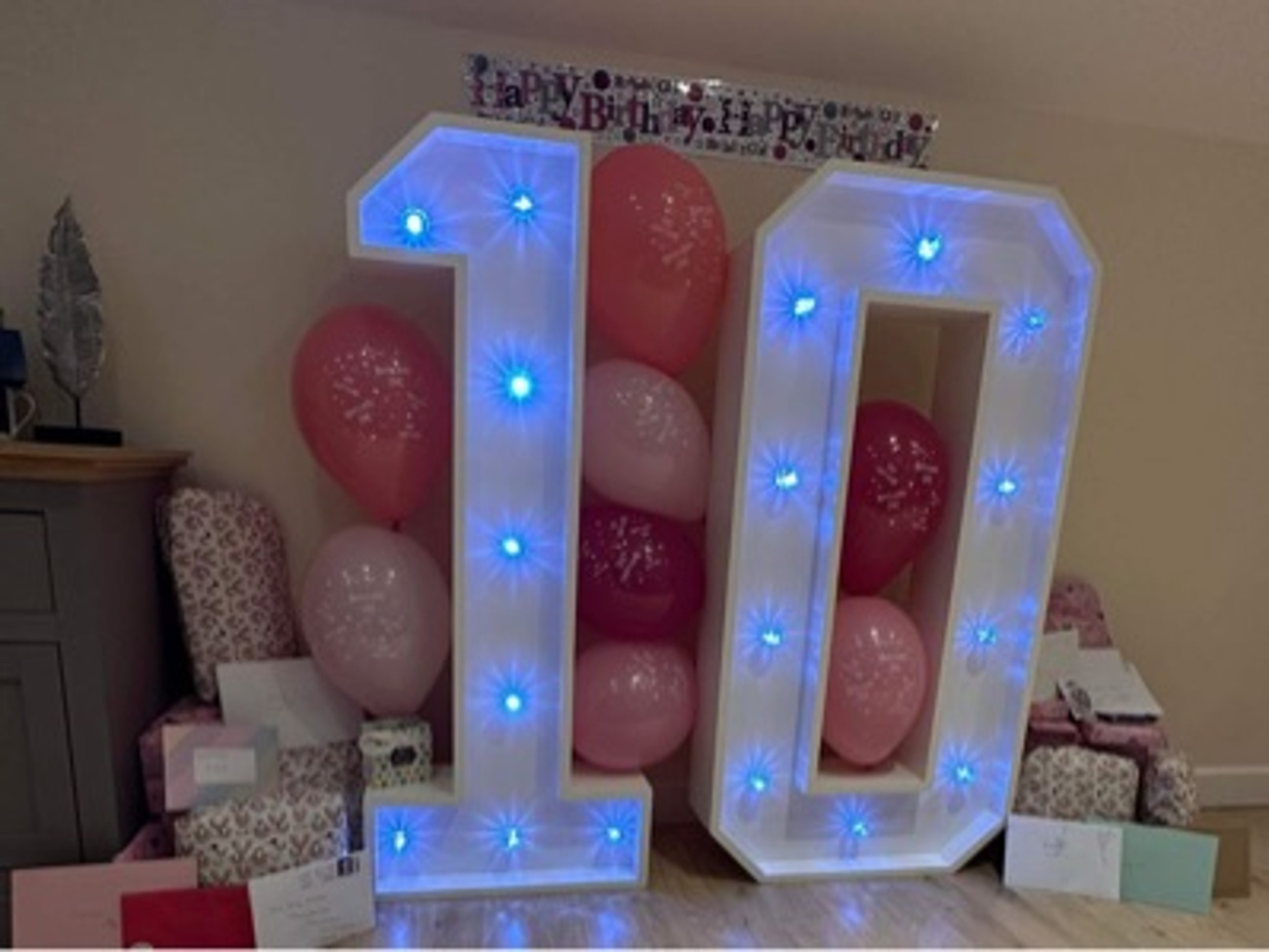 4 foot light up numbers