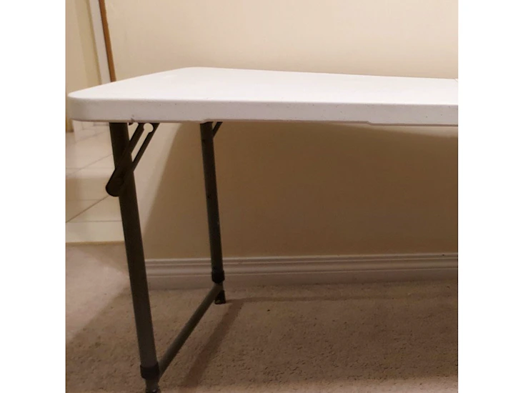 4 ft. lifetime adjustable fold in half table