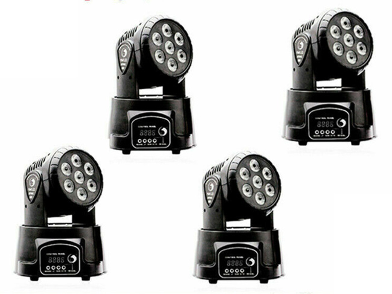 2 moving heads wash lights