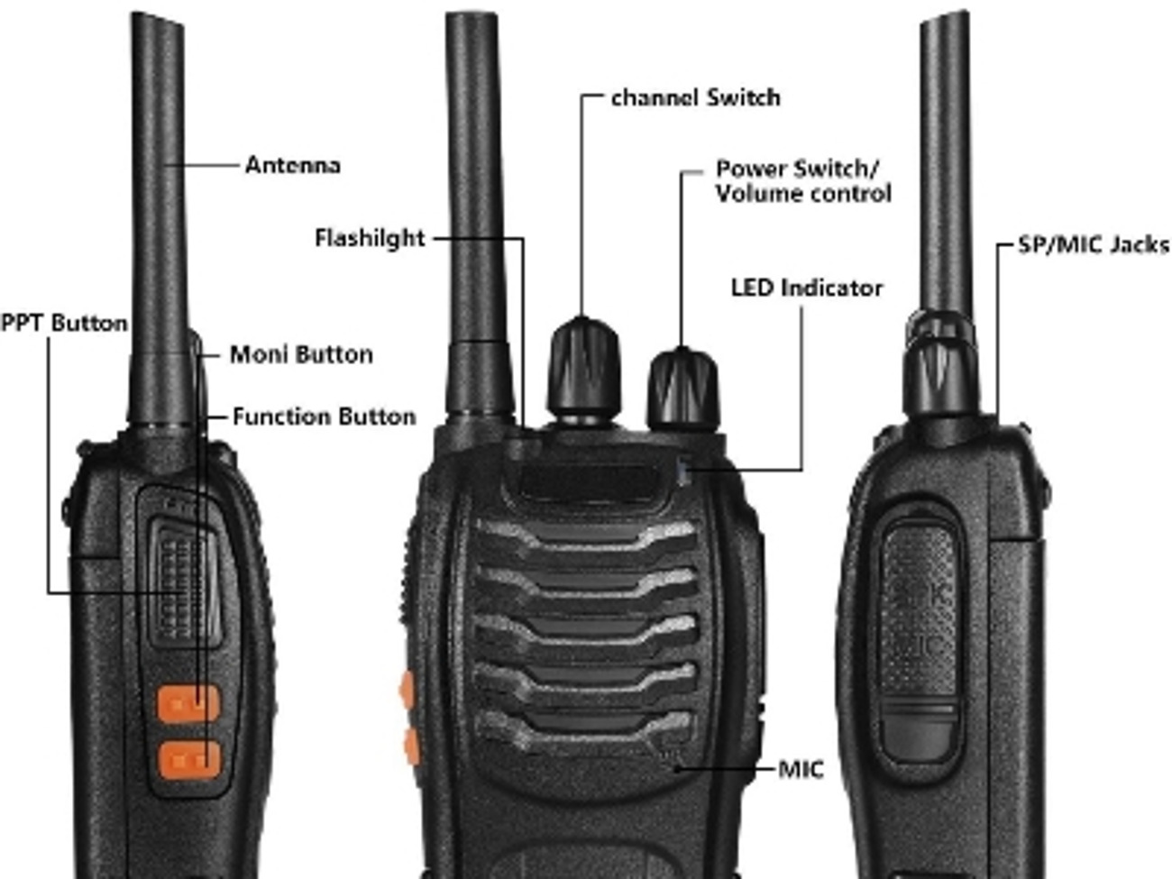 4 walkie talkie 