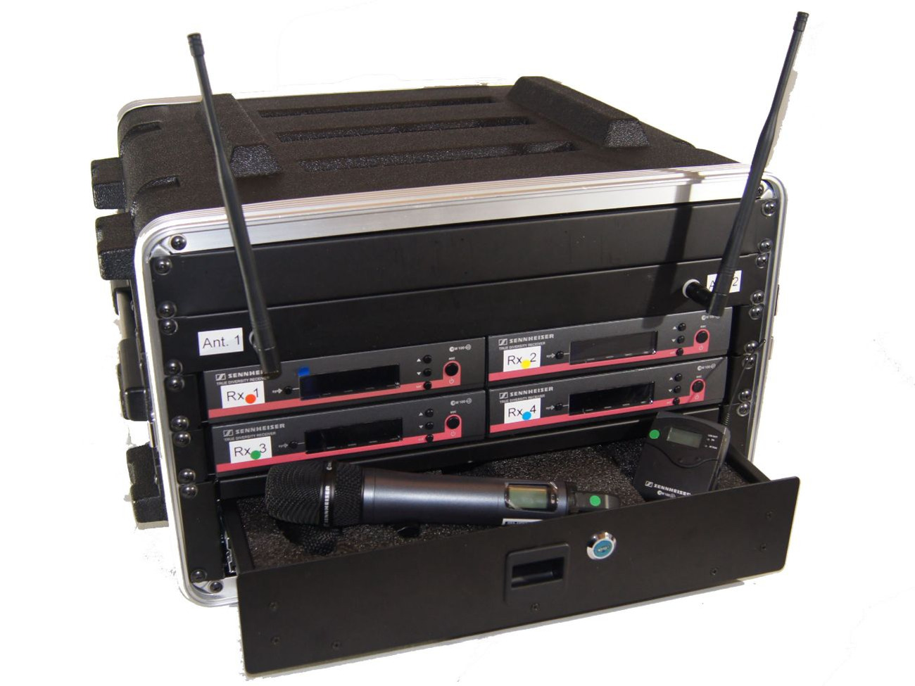 4 way sennheiser em100 g3 rack
