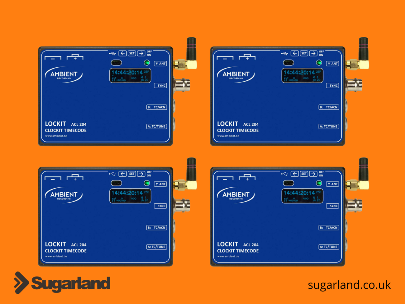 4 x ambient lockit timecode sync box