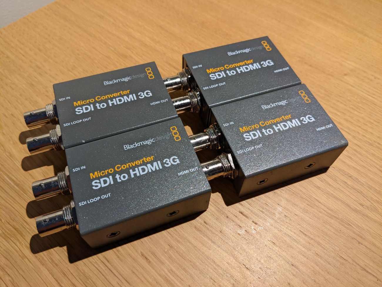 4 x blackmagic sdi to hdmi micro converter 3g