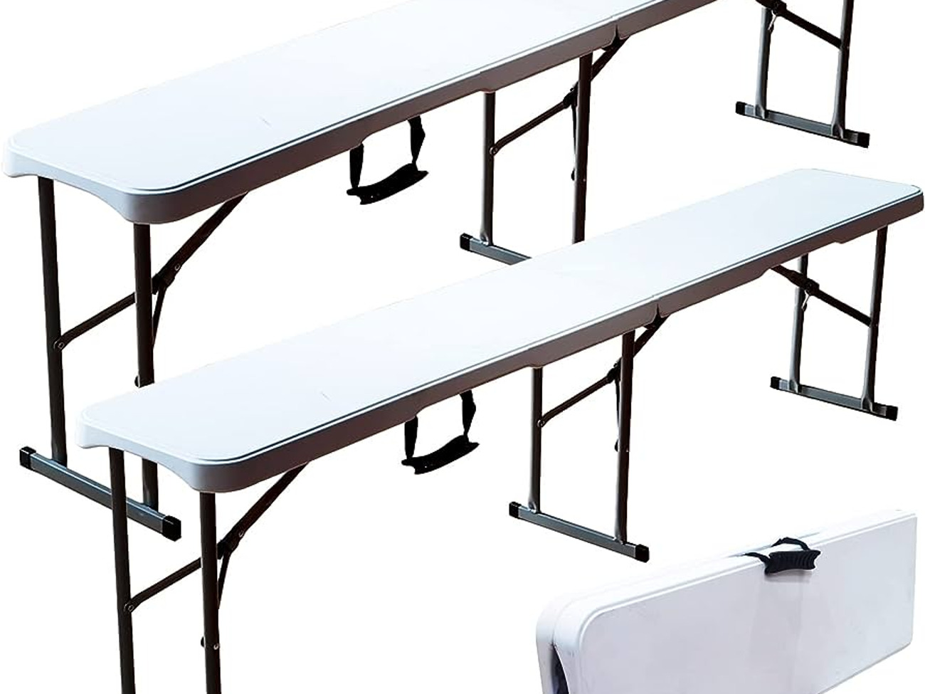 4 x folding bench party event bbq gazebo garden table