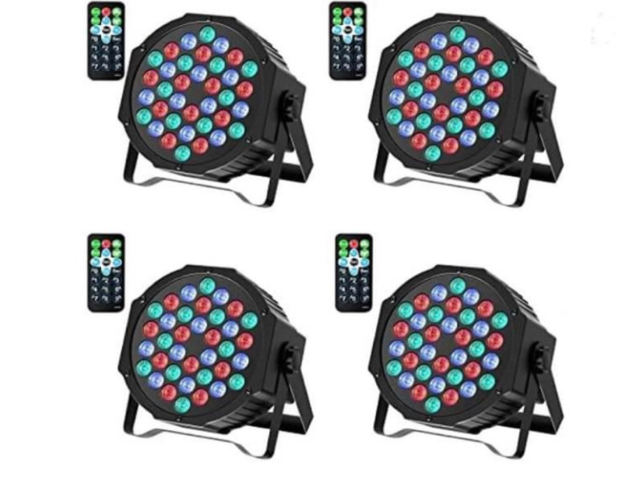4 x led par can lights