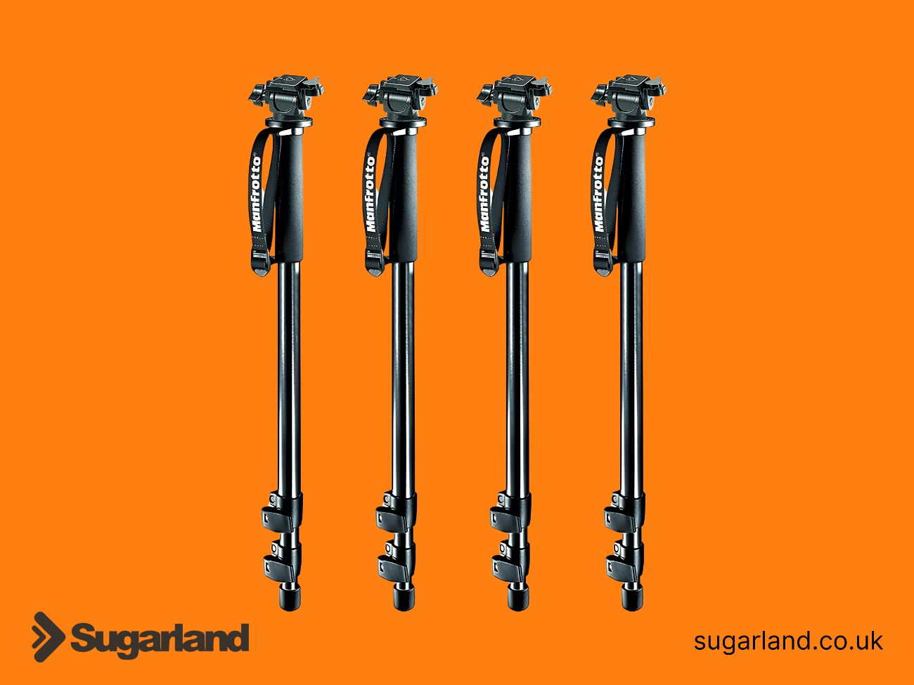 4 x manfrotto 679b monopods