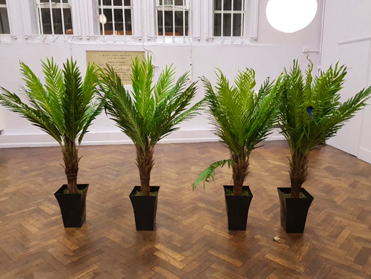 4 x palm tree plants for decorations