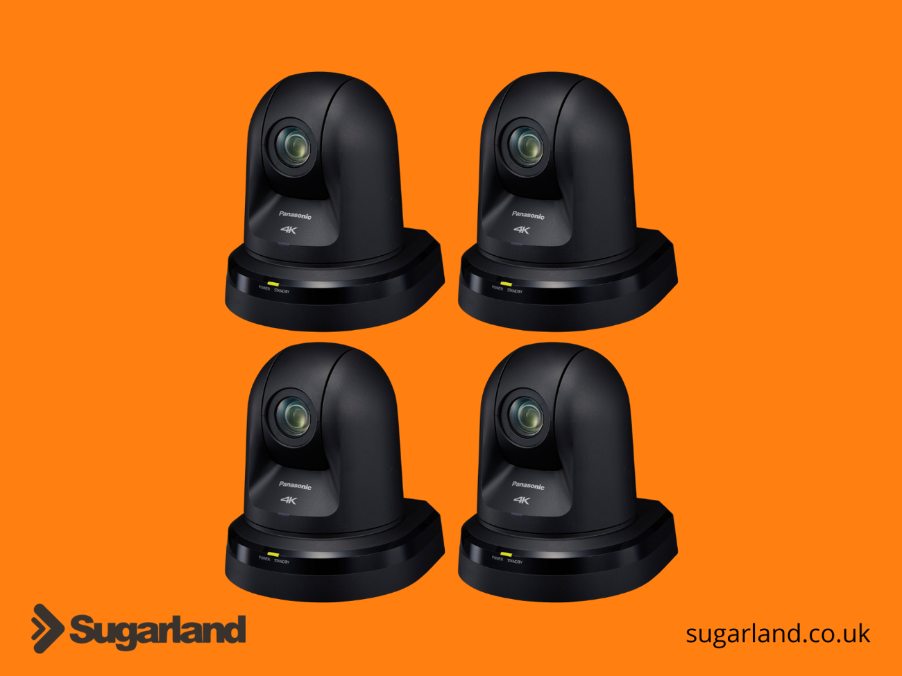 4 x panasonic aw-ue70 4k ptz remote camera