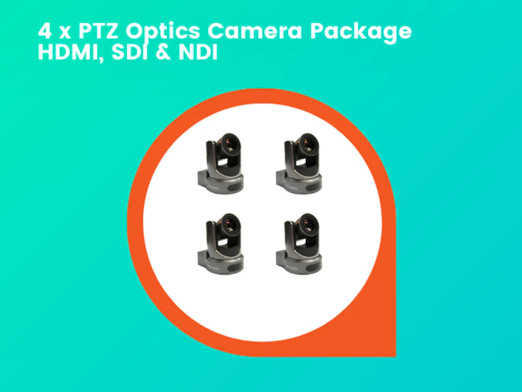 4 x ptz optics package pan tilt zoom camera