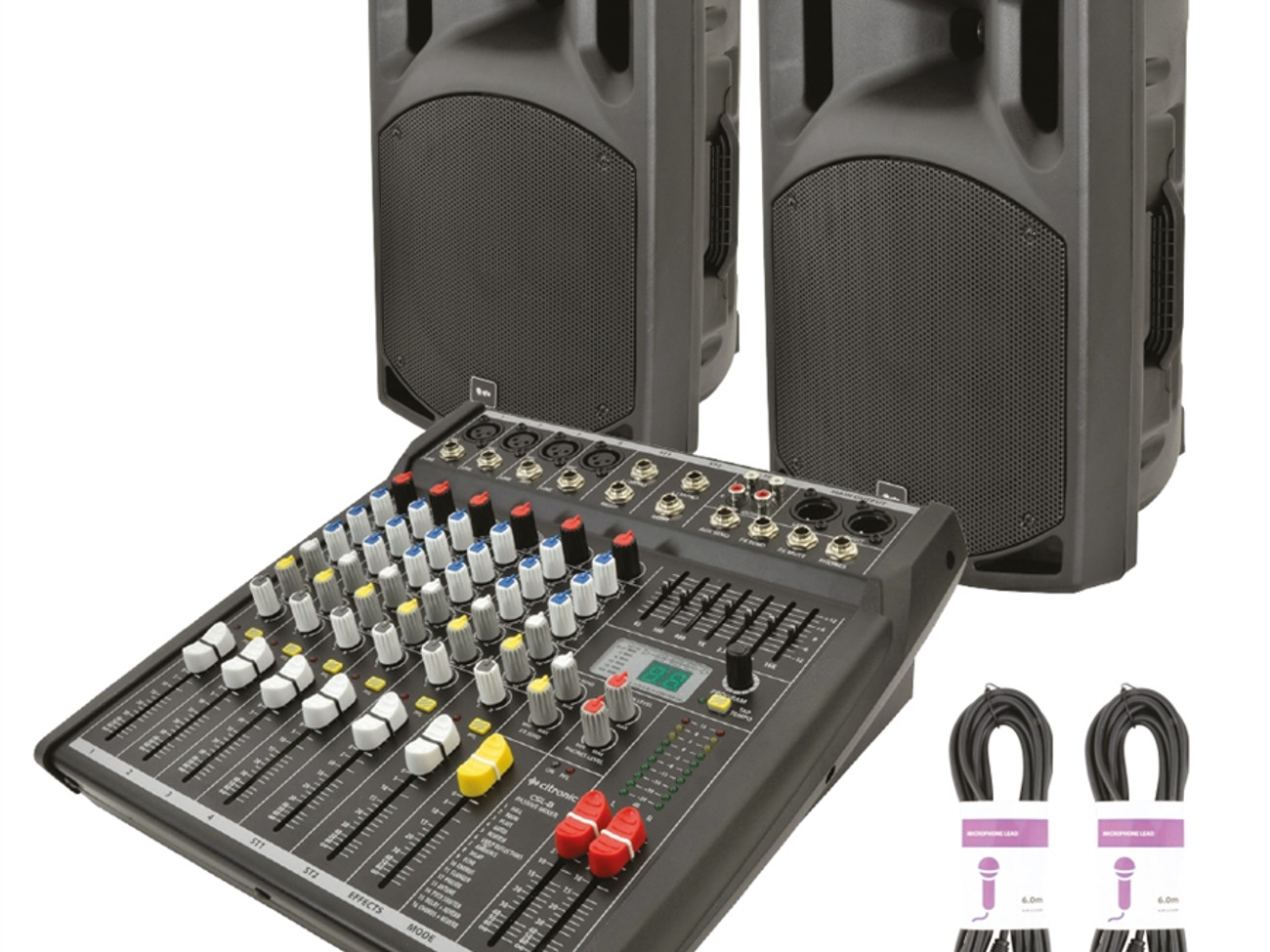 400 watt pa system qx12a with 6 channnels mixing dest