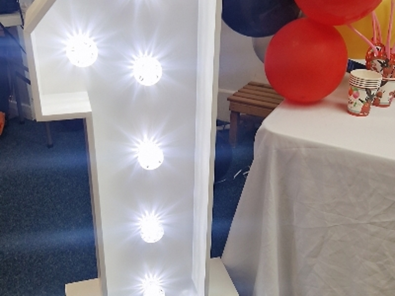 4ft l.e.d numbers for party decoration 