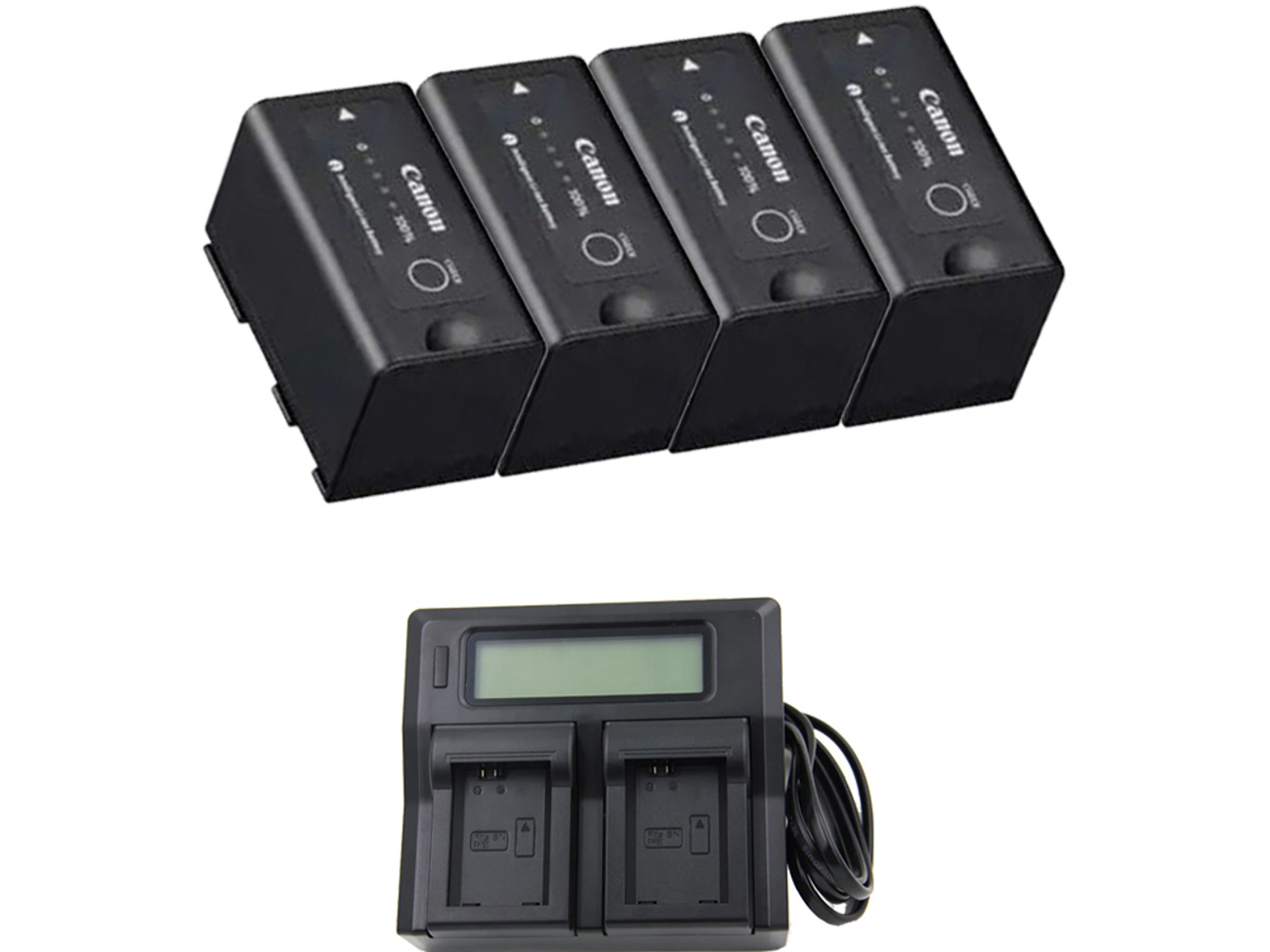 4x canon bp-955 battery bundle