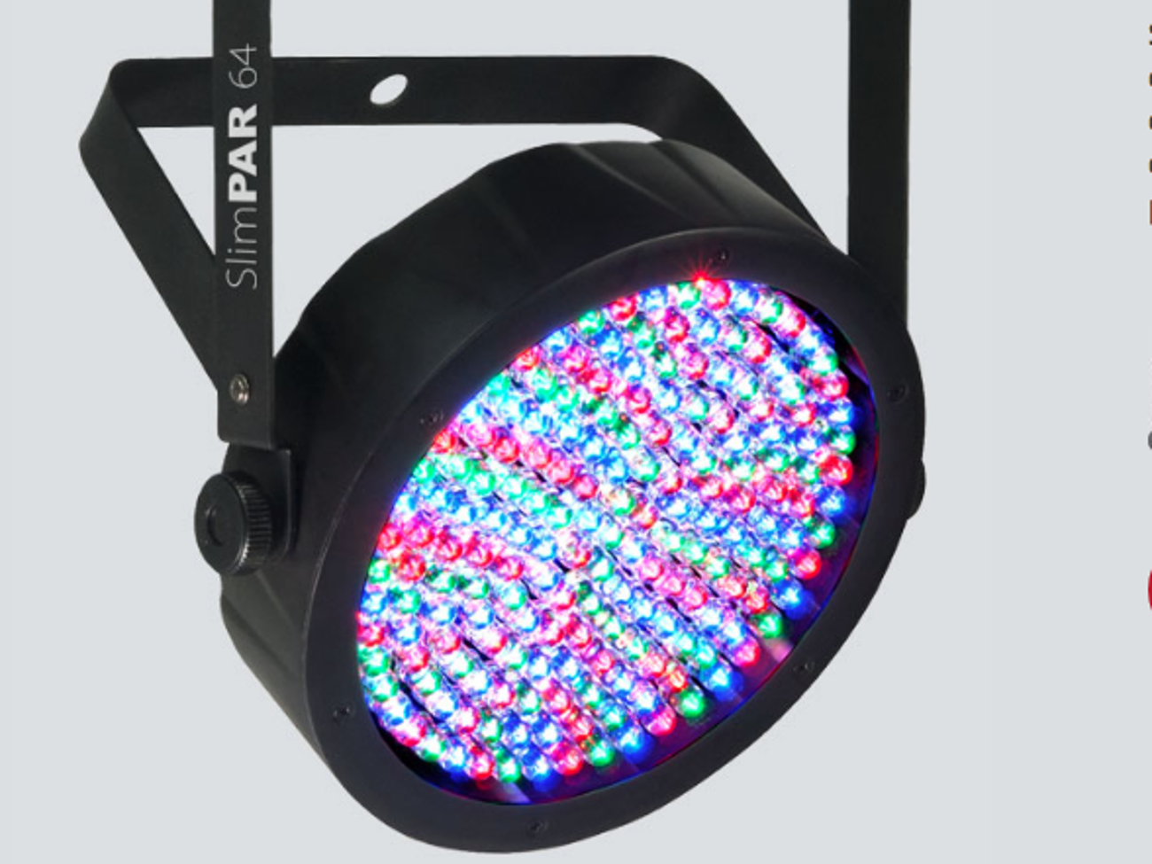 4x chauvet led slimpar 64