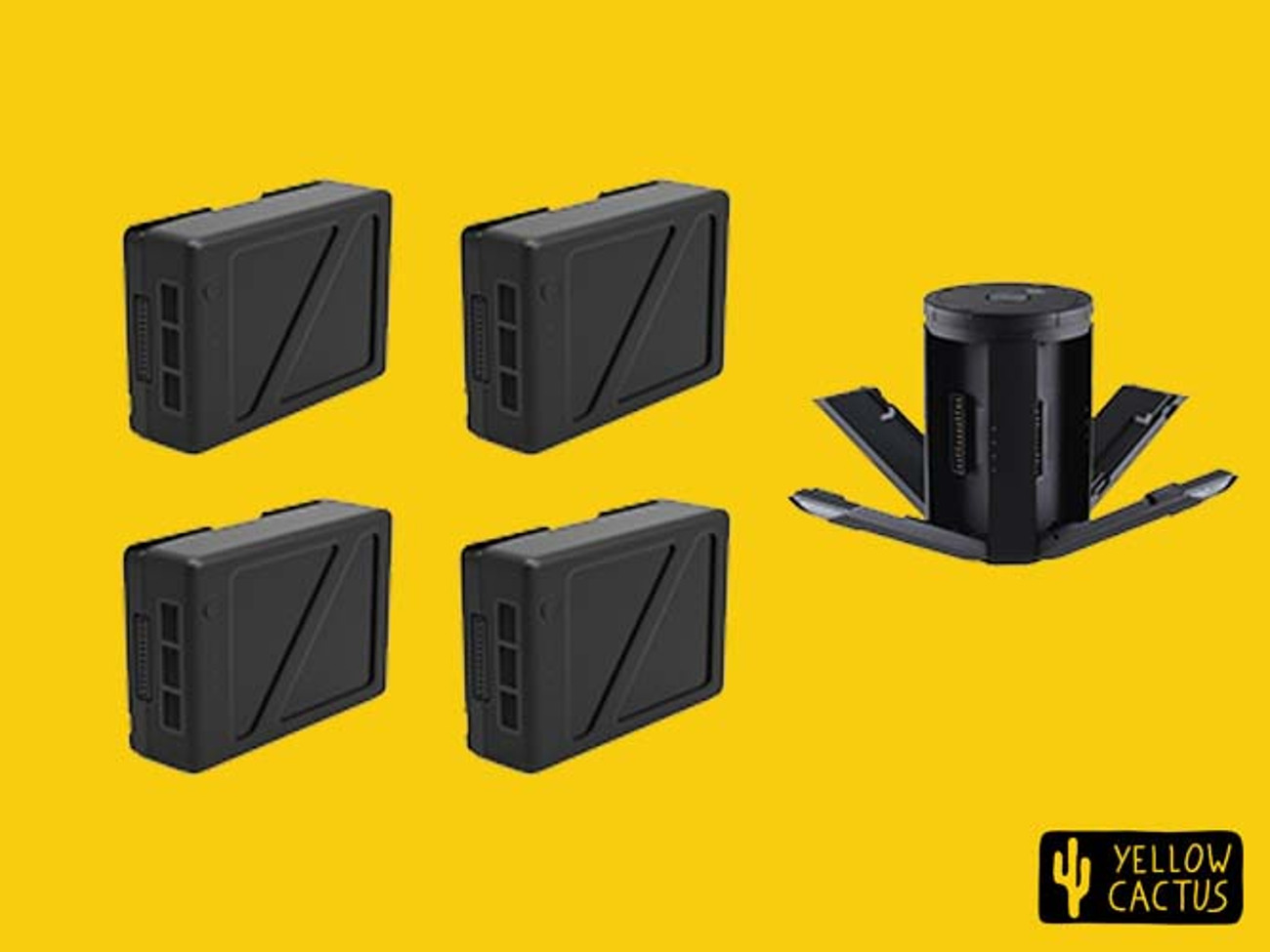 4x dji tb50 batteries with quad battery charger