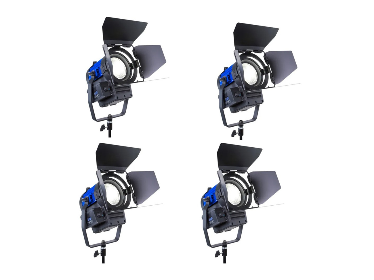 4x dracast fresnel led 500w daylight light