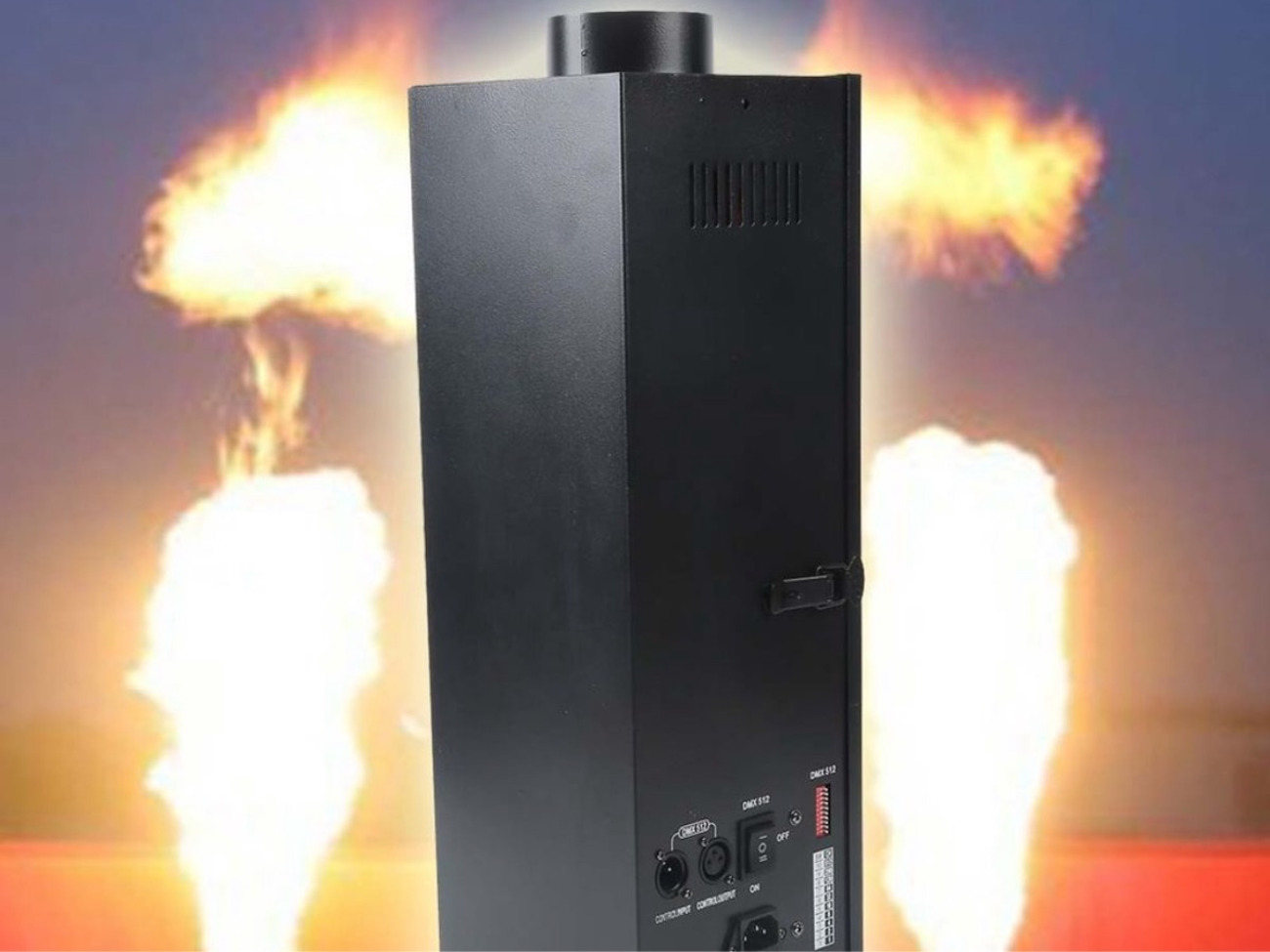 4x flame machines (dmx controlled) 