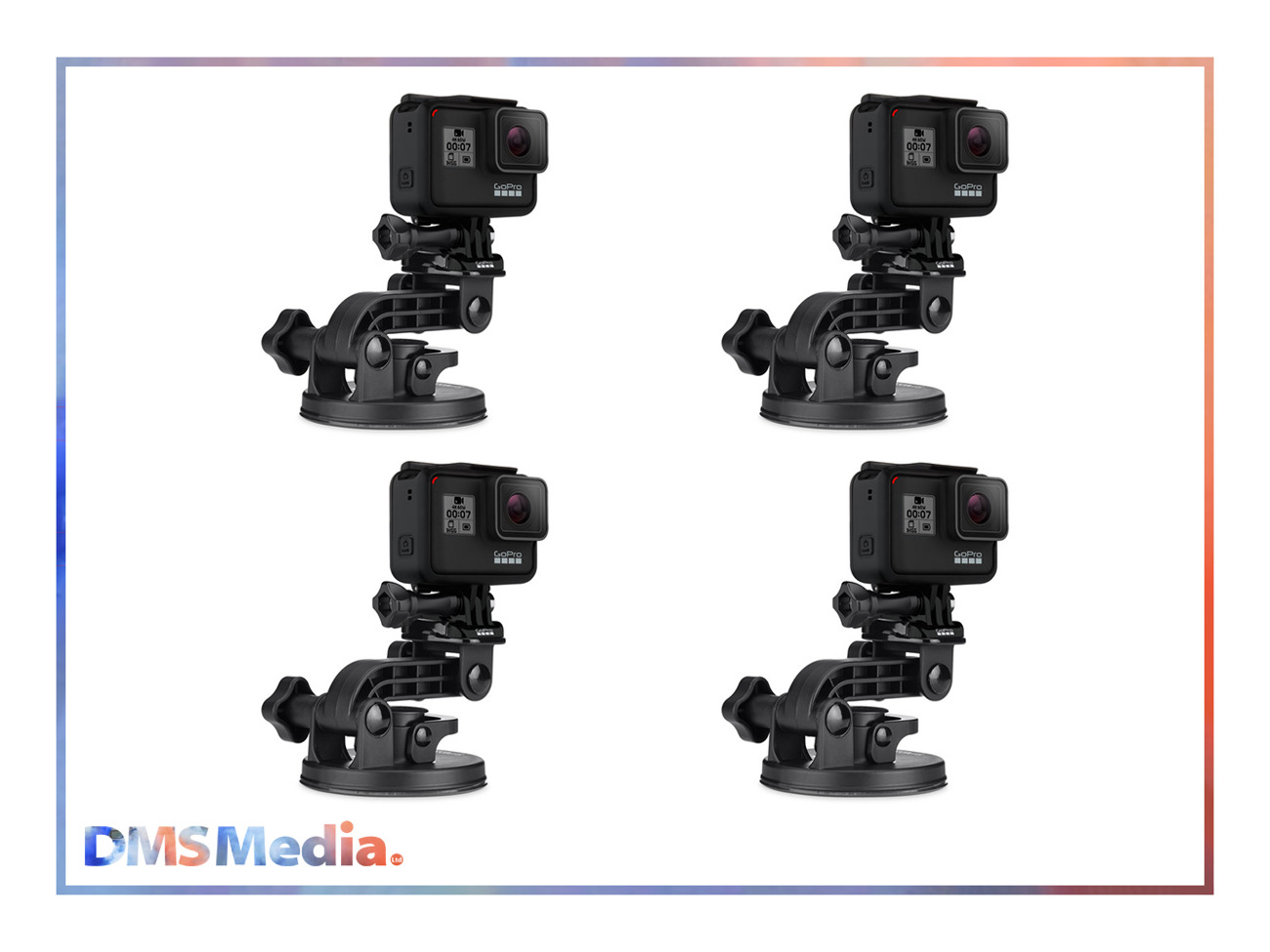 4x gopro hero 9 - black + 4x suction mount