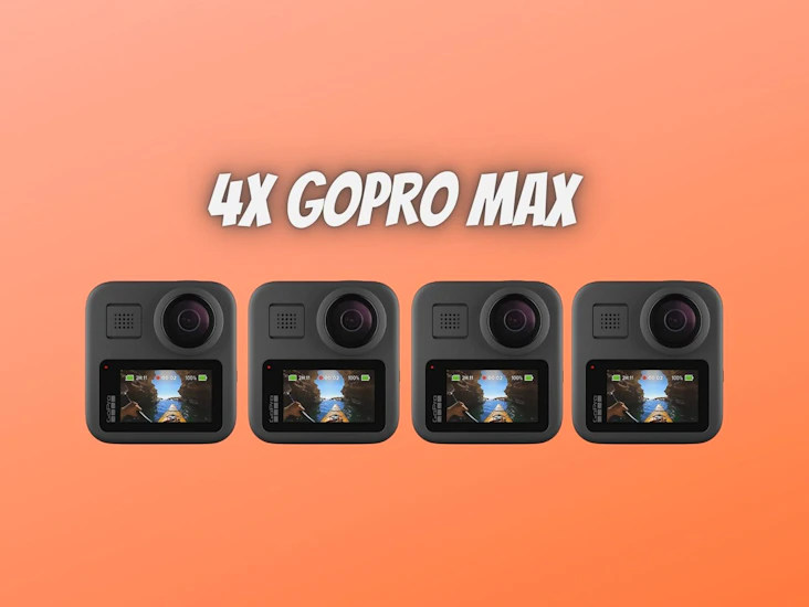 4x gopro max 360 degree digital camera action camera