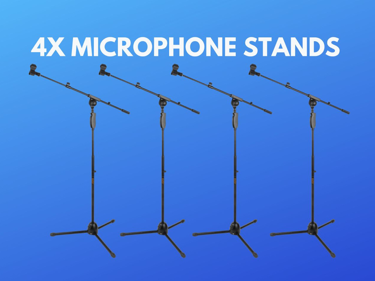 4x hercules ms631b microphone boom stand