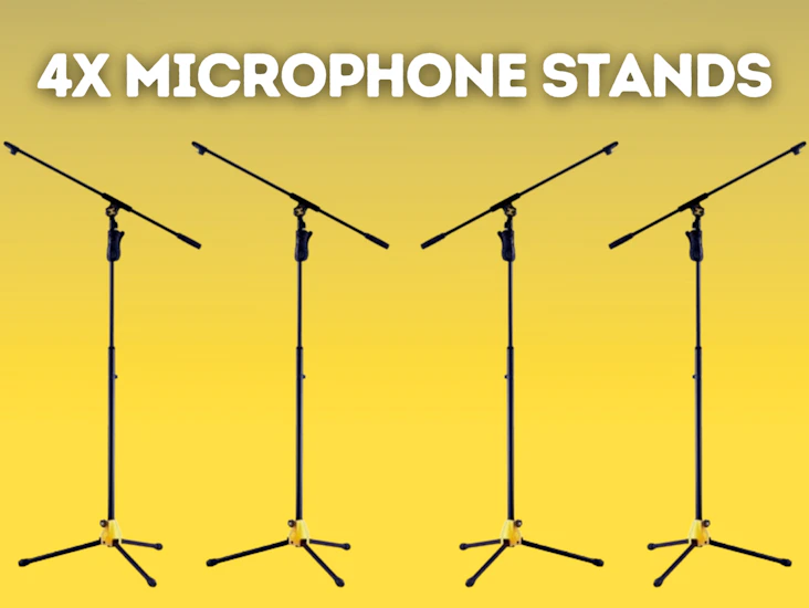 4x hercules ms631b microphone boom stand